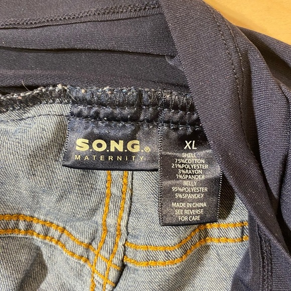 S.O.N.G. Maternity Jean Shorts XL (JW) - Picture 5 of 7